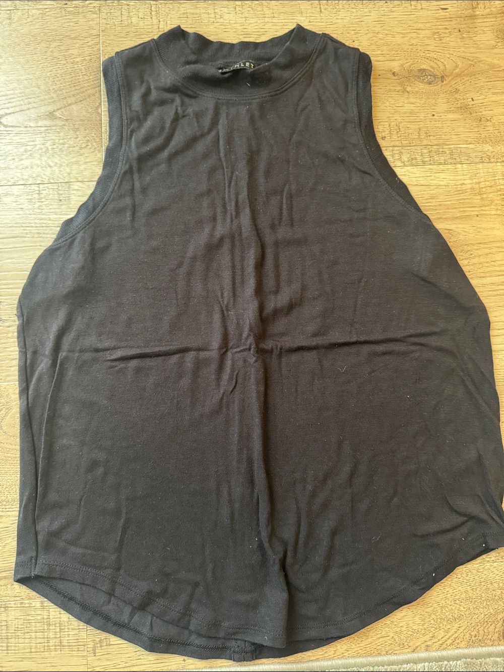 Athleta Black Mock Neck Sleeveless Tank